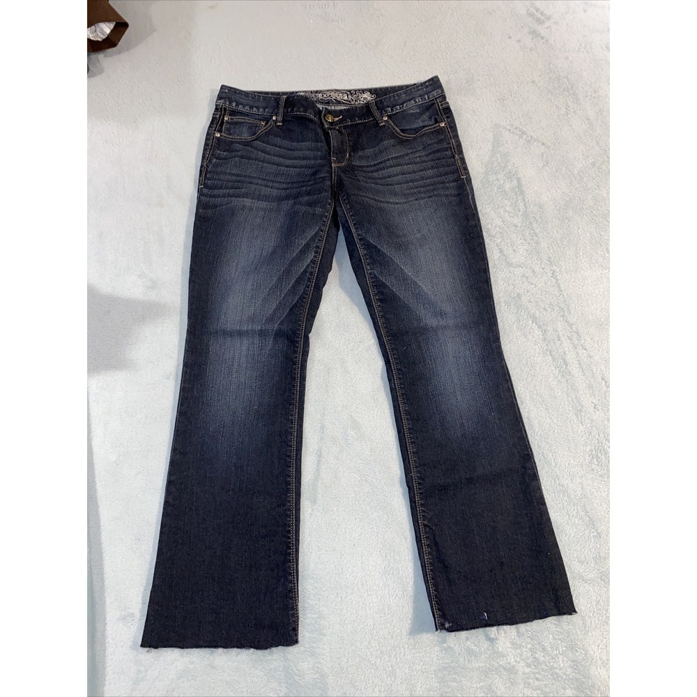 Express Jeans Barely Boot Zelda Slim Fit Ultra Low Rise 8r
